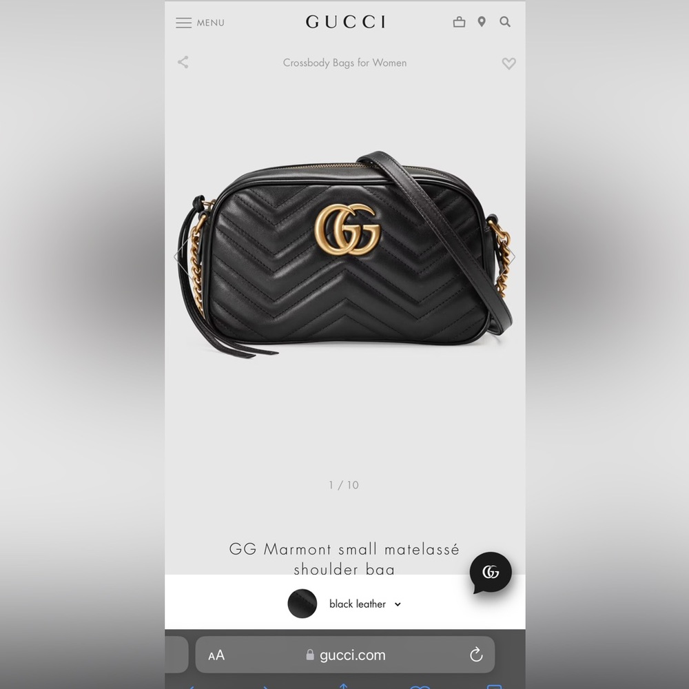 Gucci Marmont small matelassé shoulder bag